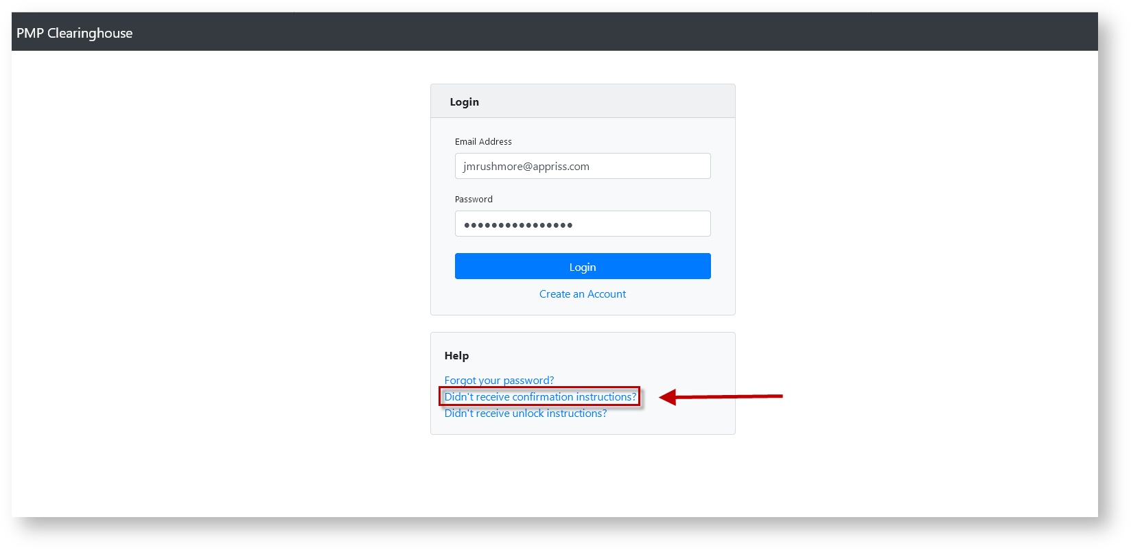 did-not-receive-confirmation-instructions-pmp-clearinghouse-support